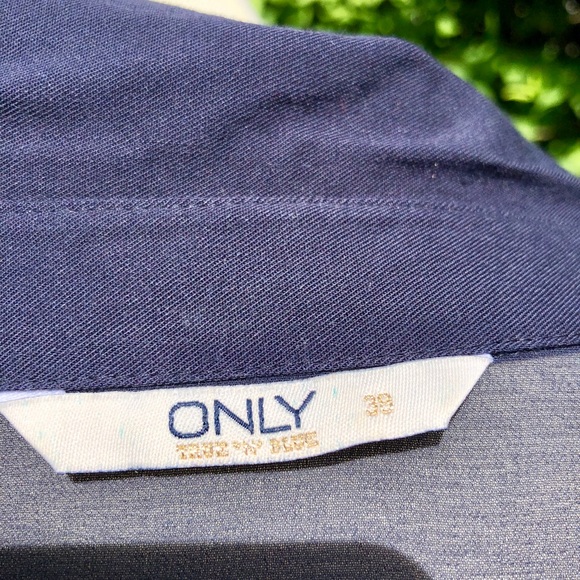 Asos Only Averina Navy Shirtdress Sz EU 38 - Picture 5 of 7